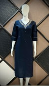 FF Roman Silk Straight Cut Designer Kurtis Catalog